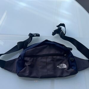 The North Face Black and Dark Blue Belt Bag
